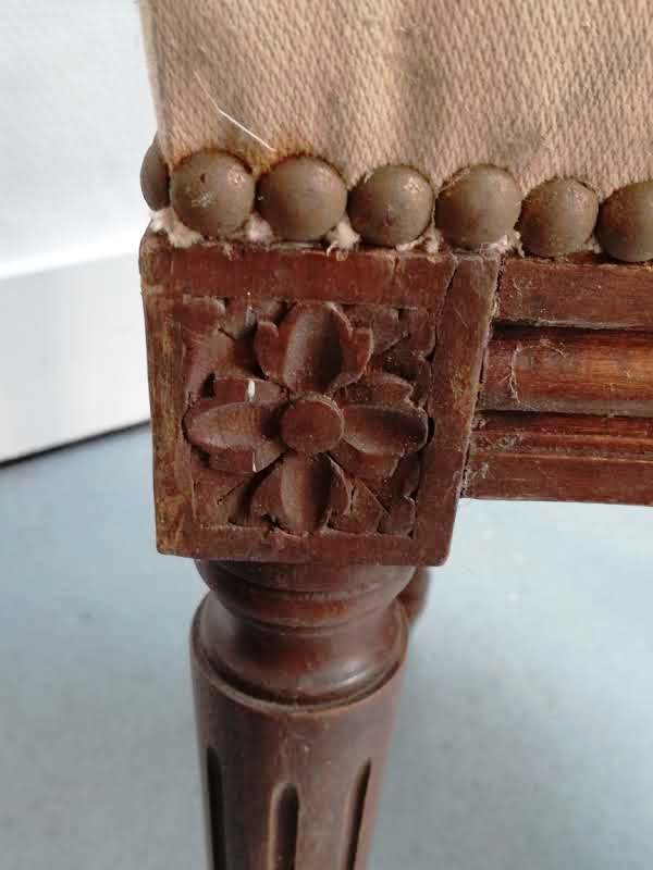 Lot de 5 chaises médaillon style Louis XVI