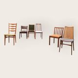 Zes Mid Century stoelen