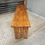 Ancien banc de table d'appoint en bois meuble TV rural 40 x 200 cm