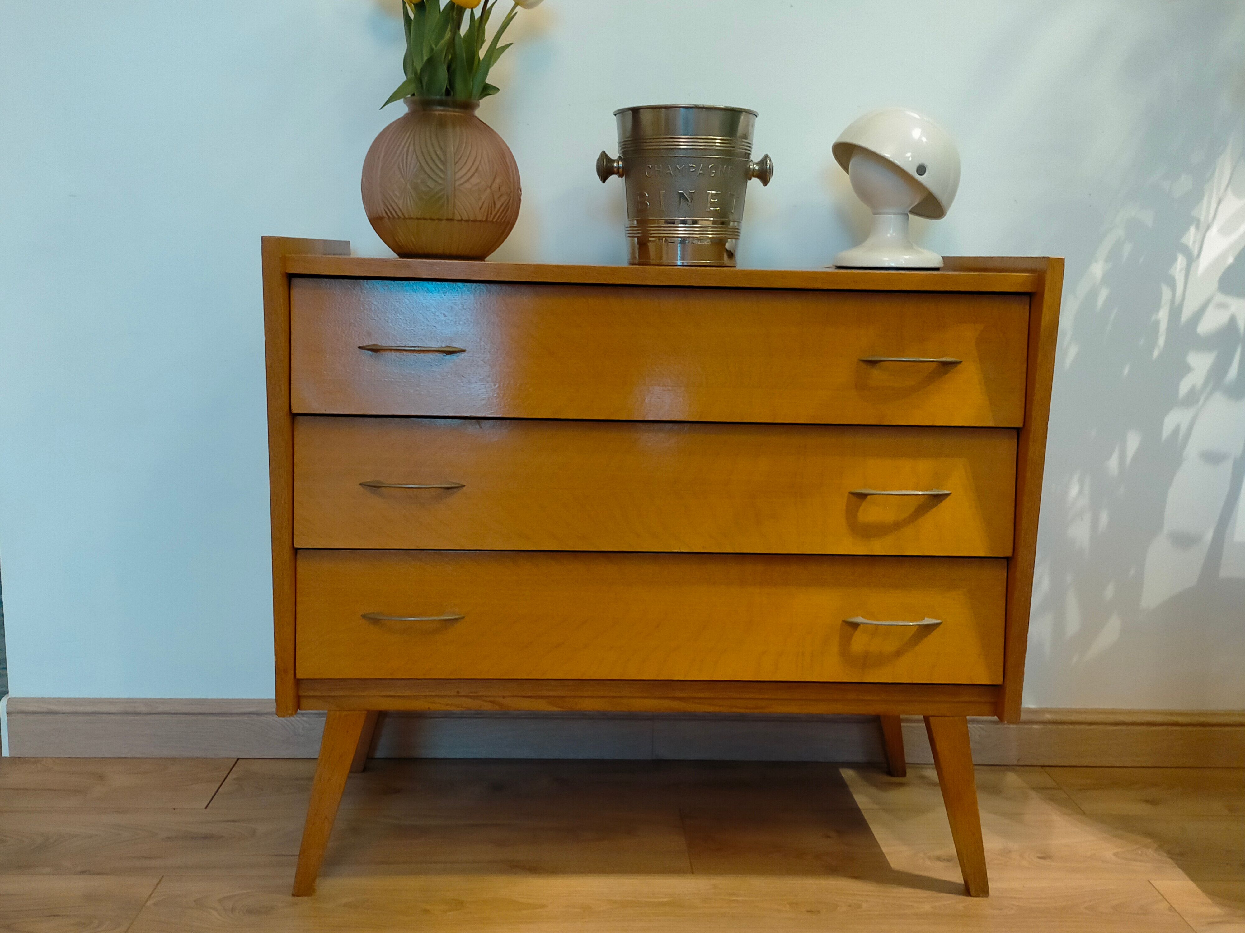 Scandinavian dresser vintage compass feet