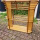 Rattan shelf with mirror