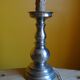 Silver metal candle holder lamp