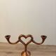 Copper heart chandelier