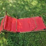 Extra bed, quilted sun lounger, Lafuma vintage 1970