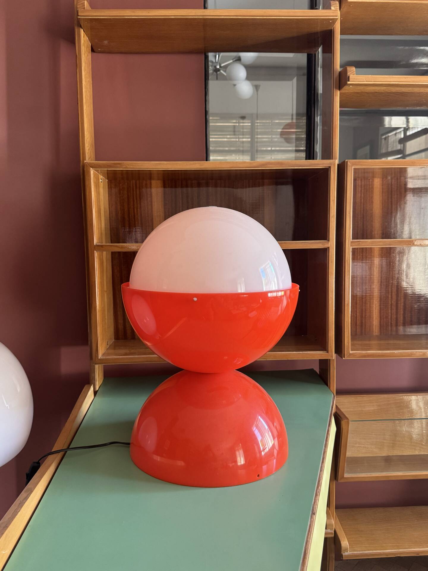 Diabolo lamp Space Age orange