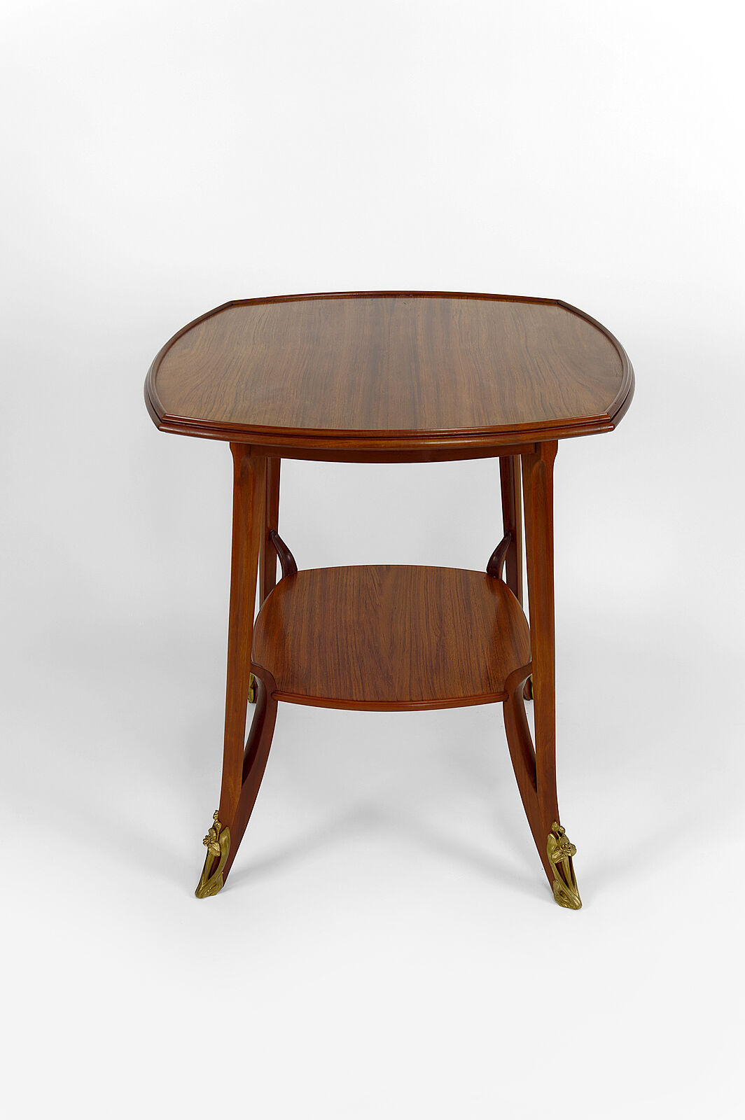 Pedestal table "Olga" by Louis Majorelle in mahogany, France, circa 1900