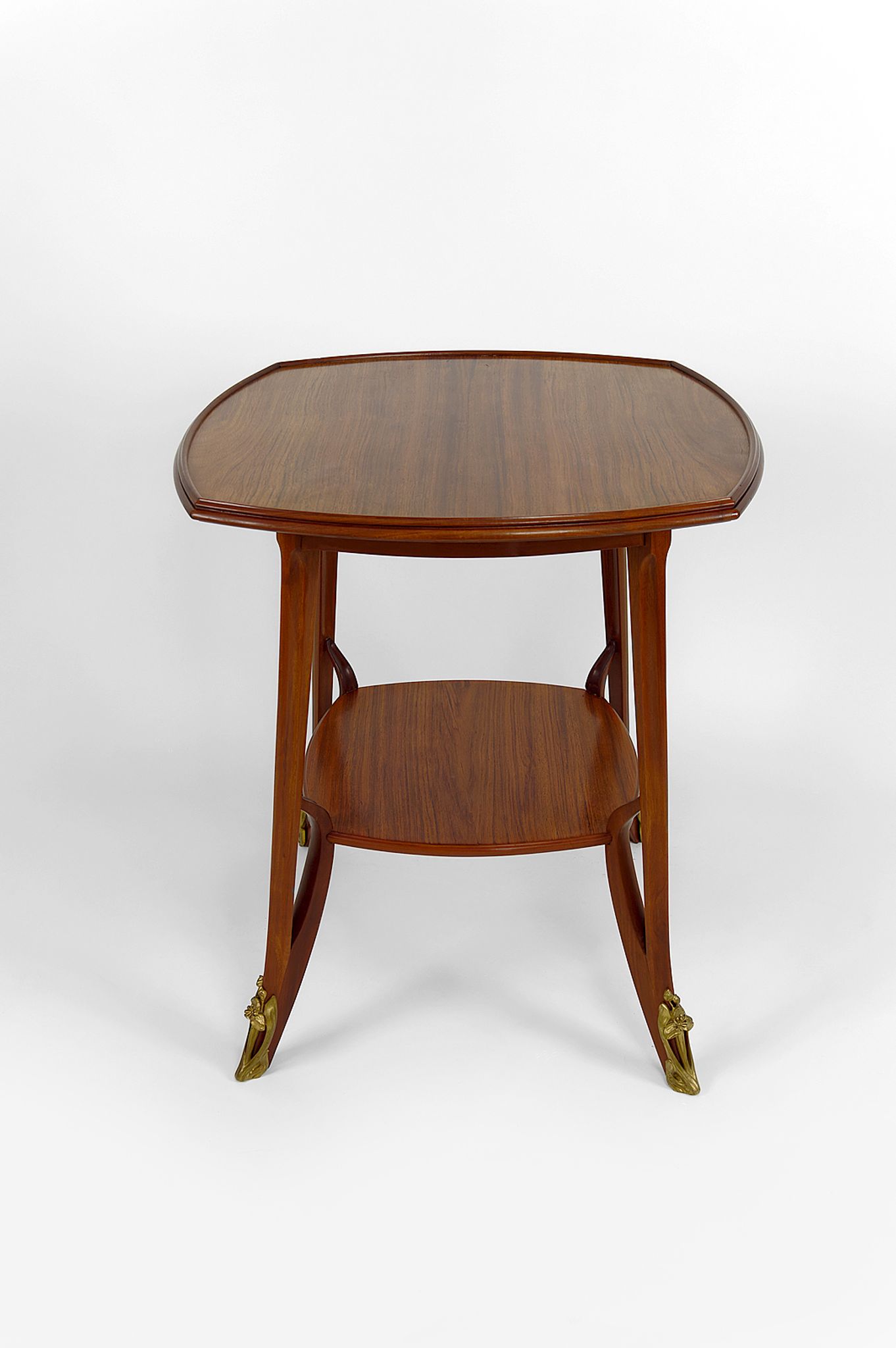 Pedestal table "Olga" by Louis Majorelle in mahogany, France, circa 1900