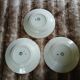 3 antique deep plates in ironstone