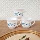 Trio de tasses à café Arcopal myosotis Veronica vintage
