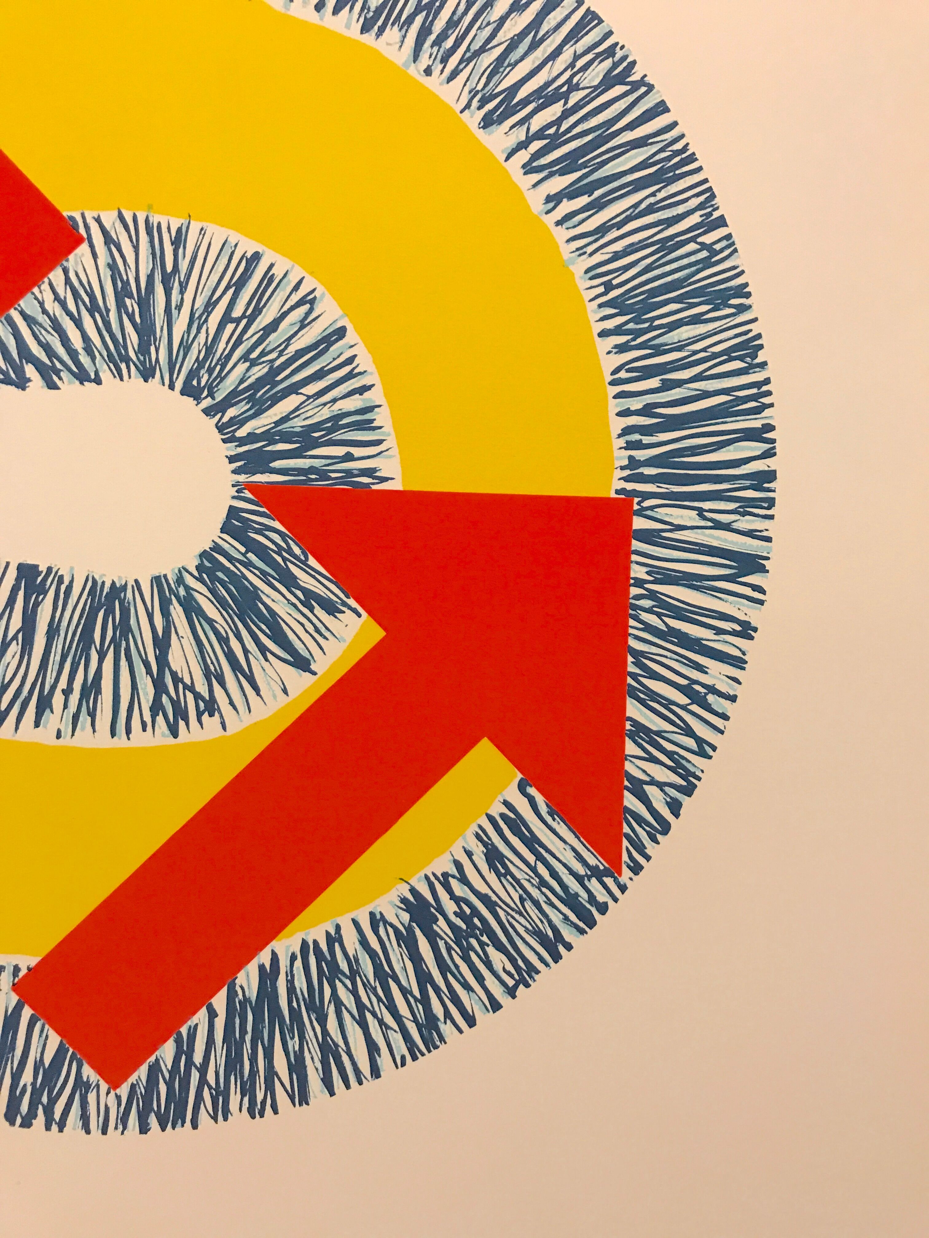 Kumi SUGAI, S (Red Arrows), 1990. Original lithograph signed