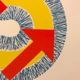 Kumi SUGAI, S (Red Arrows), 1990. Original lithograph signed