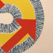 Kumi SUGAI, S (Red Arrows), 1990. Original lithograph signed