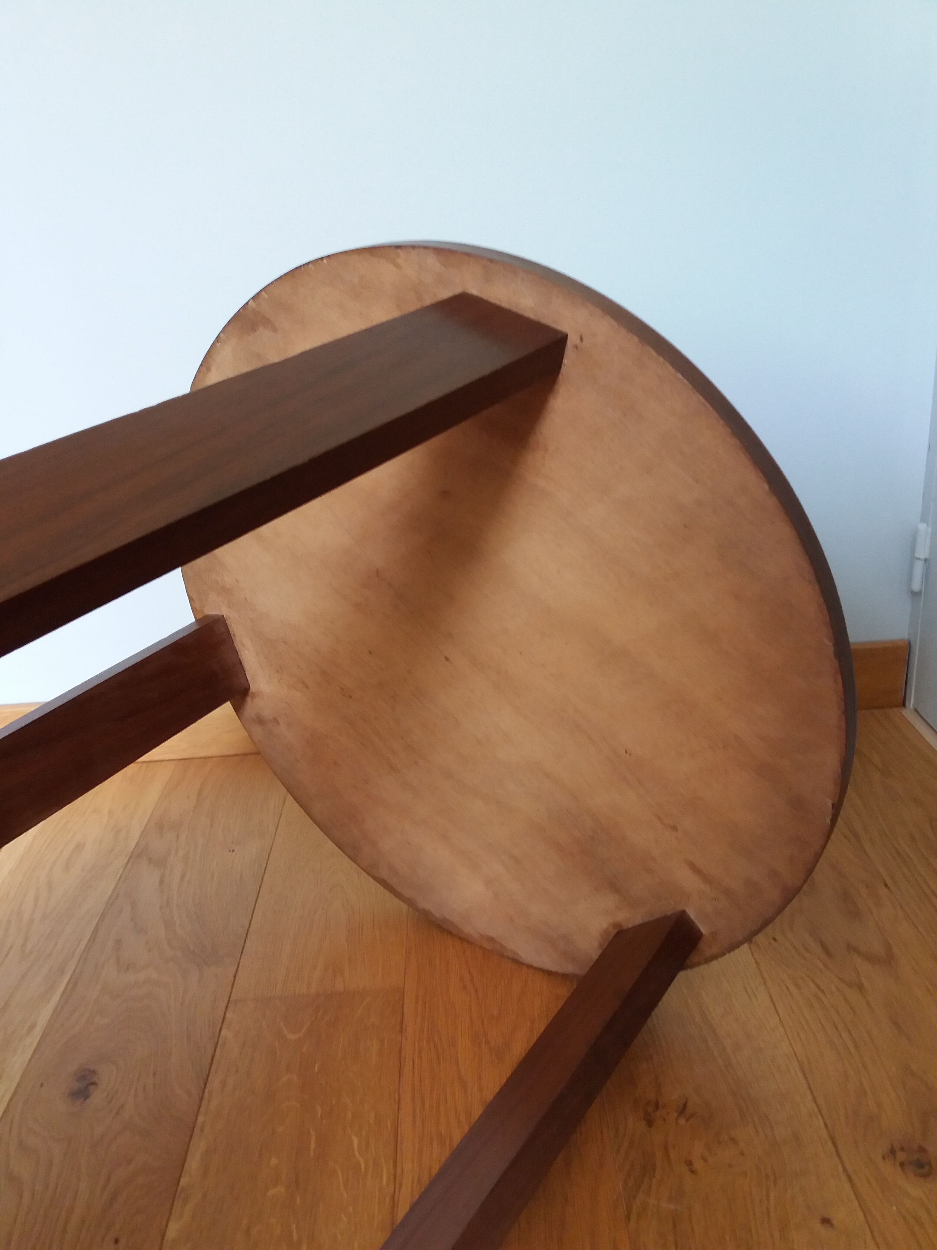 Art Deco tripod console pedestal table