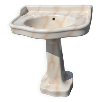 Vintage marbled earthenware sink from the 90s