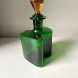 Holmegaard Dark Green Vintage with orange cap Decanter Danish