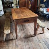 Table de ferme et bancs
