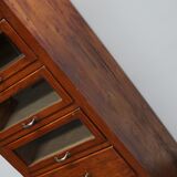 Vintage German pine haberdashery cabinet, 1950s