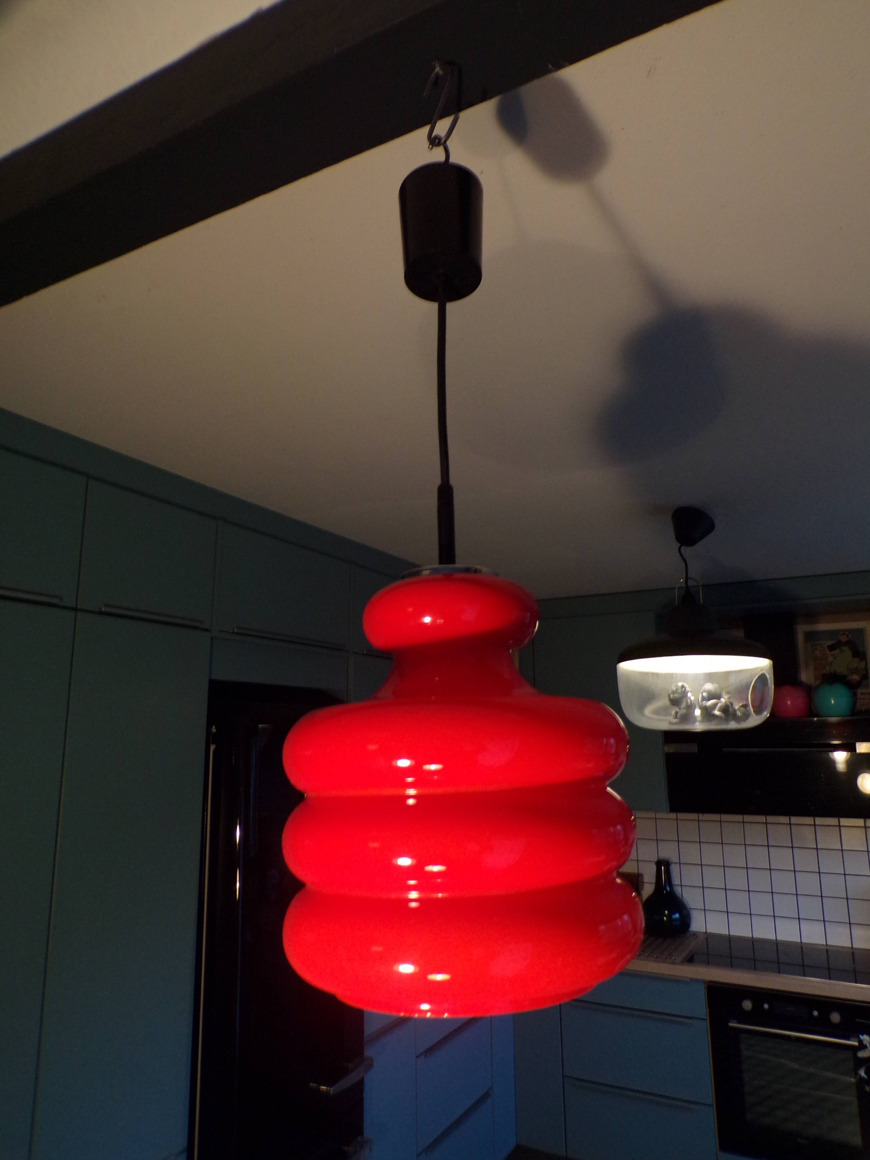 Suspension Peill & Putzler red opaline