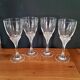 4 verres à vin en cristal d arques Modèle Granville