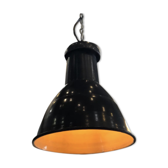 Black enamel lamp