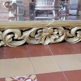 Gilded wood mirror, late 19th century