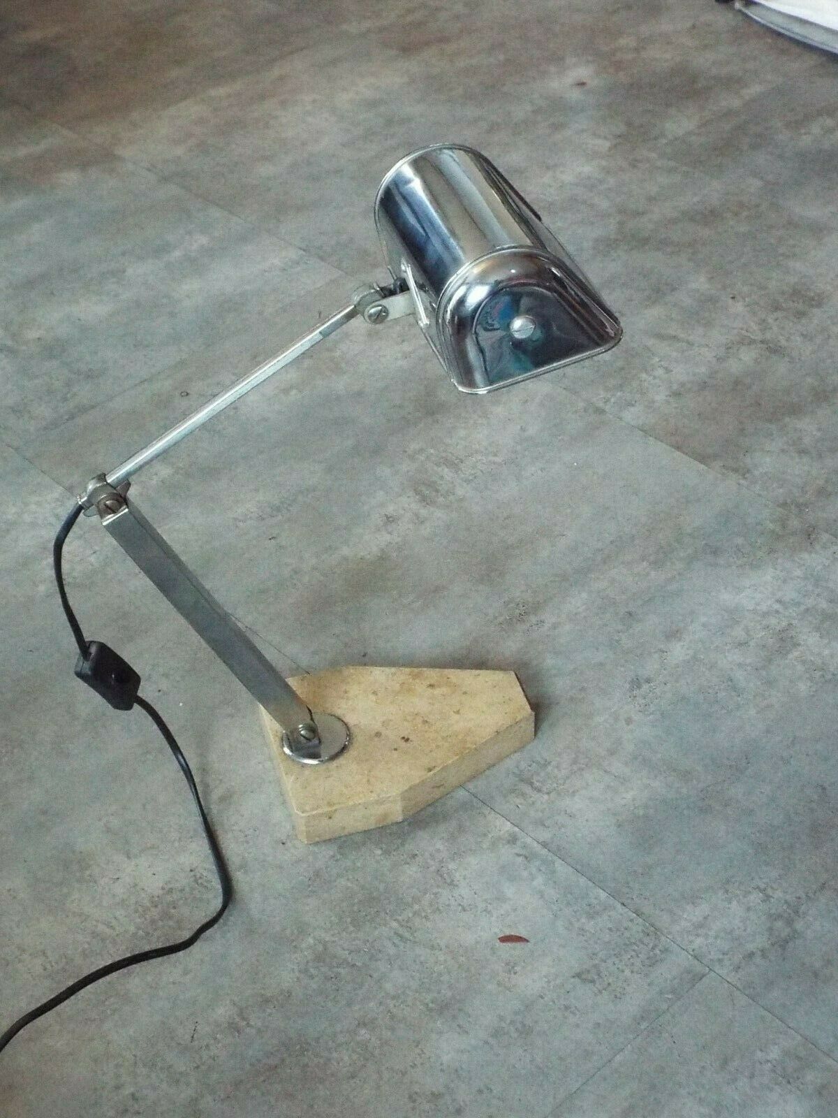 Luxury art deco desk lamp pirouette marble