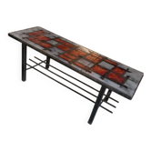 Glazed lava coffee table – Jean & Robert Cloutier – Circa 1960