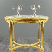 Pair of silver-plated candelabra, 20th century