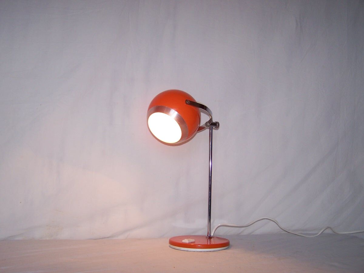 Lamp ball orange eye - 60's