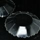 H1Y set of 4 faceted plates in Biedermeier style