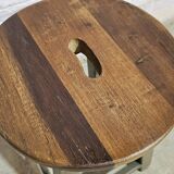 Burmese teak workshop stool