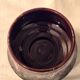 Covered sugar bowl Vallauris glazed ceramic brown old pink A152-3