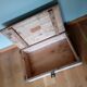 Industrial style wooden transport crate or chest