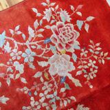 Antique Chinese carpet Art Deco handmade 125cm x 195cm 1920s
