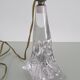 Twisted crystal lamp base - Cristallerie de Lorraine