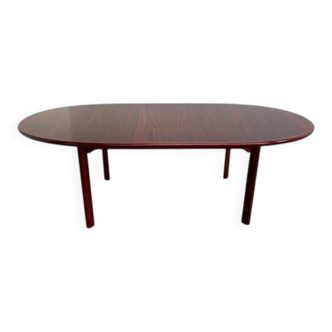 Grande table à manger ovale par Skovby Møbilfabrik, Danemark, années 1960.