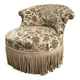 Fauteuil napoléon fleuri XIXème