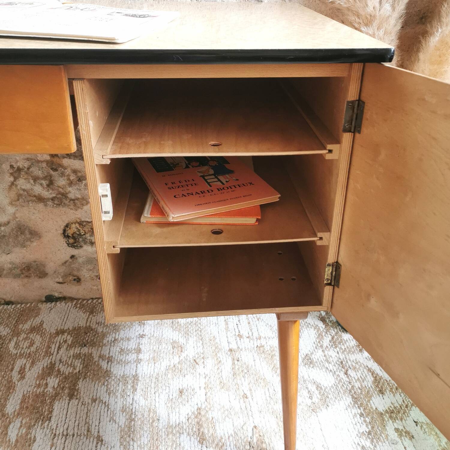 Baumann Vintage Desk and Chair 1960