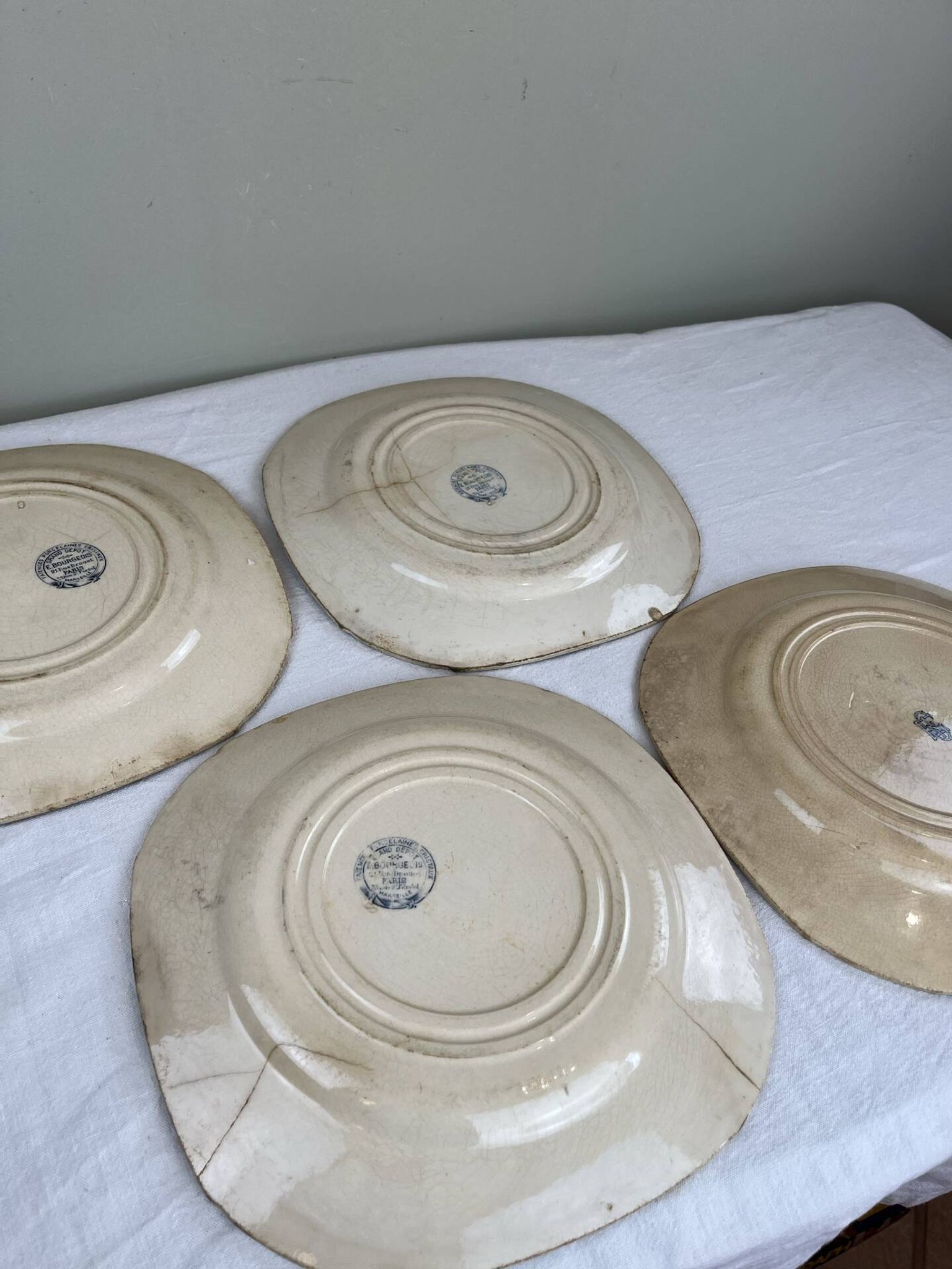 Antique plate from the late 19th century.