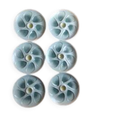 Salins france 6 assiettes à huîtres, 1960/70