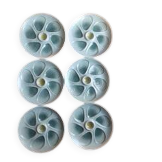 C new! 1960/70 Salins France 6 oyster plates