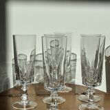 Lot of 6 crystal champagne flutes