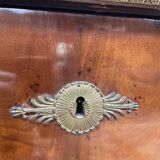 Commode époque Empire acajou marbre carrare