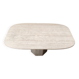 Vintage travertine dining table, 1970s