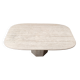 Vintage travertine dining table, 1970s