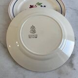 Set of 2 Bagatelle Luneville dinner plates