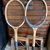 Pair of vintage tennis rackets