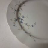 Fine porcelain dinner plate with blue flower, Winterling, Markletheuthen Bavaria