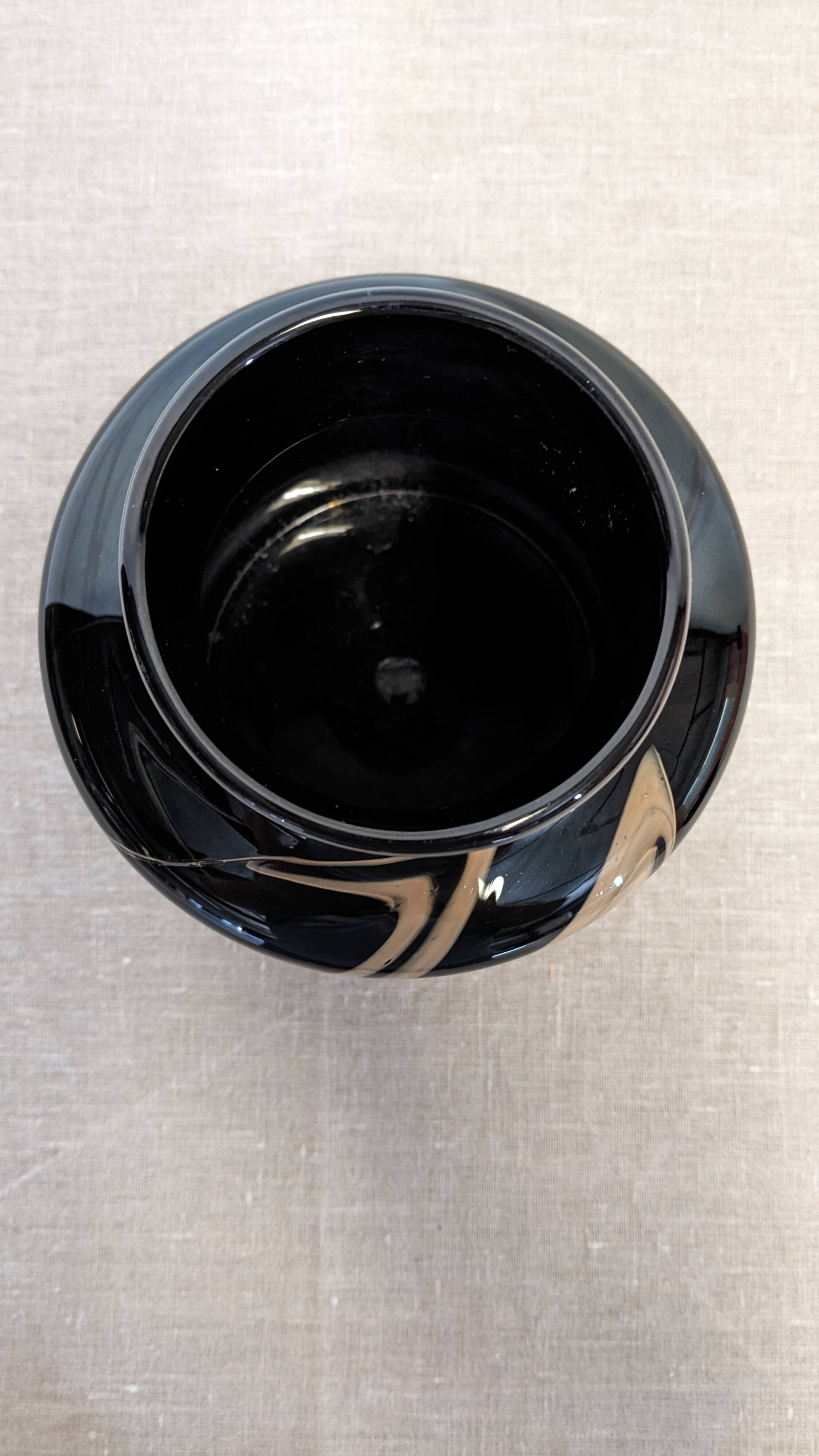 Flacon ou vase XL de Bob le Bleis pour la verrerie Maure Vieil, France 1970