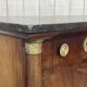 Empire buffet from the early 19th century in mahogany with a black marble top.